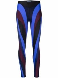 Mugler Panelled colour-block Leggings - at Farfetch